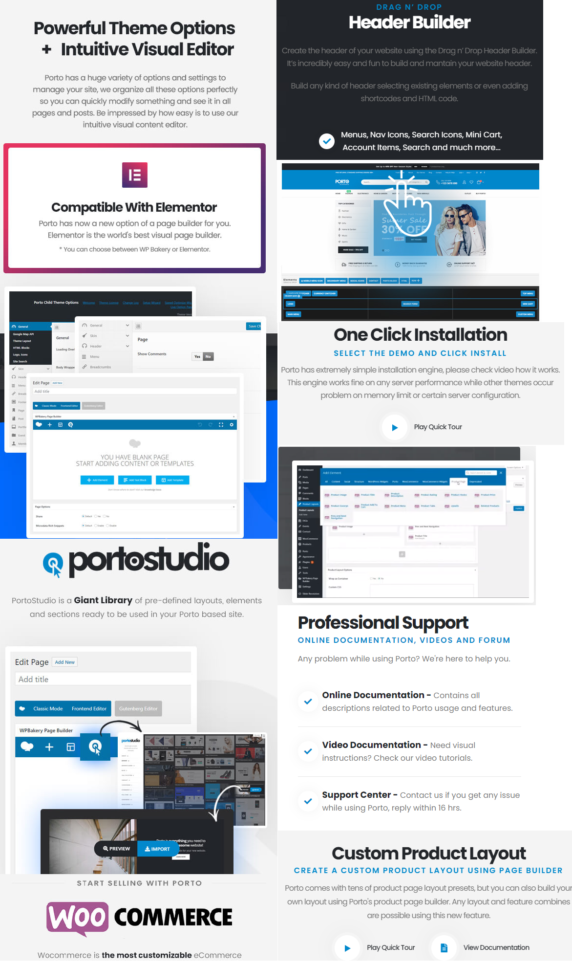 Porto WordPress eCommerce theme feature
