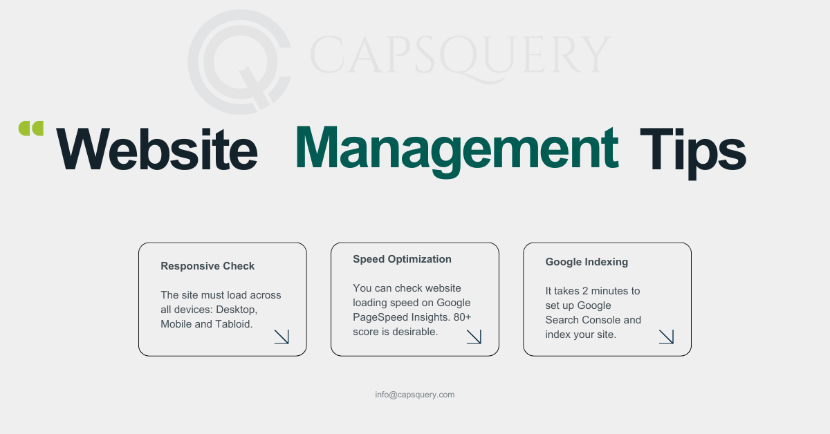 Website Management Basics- E-Commerce Website