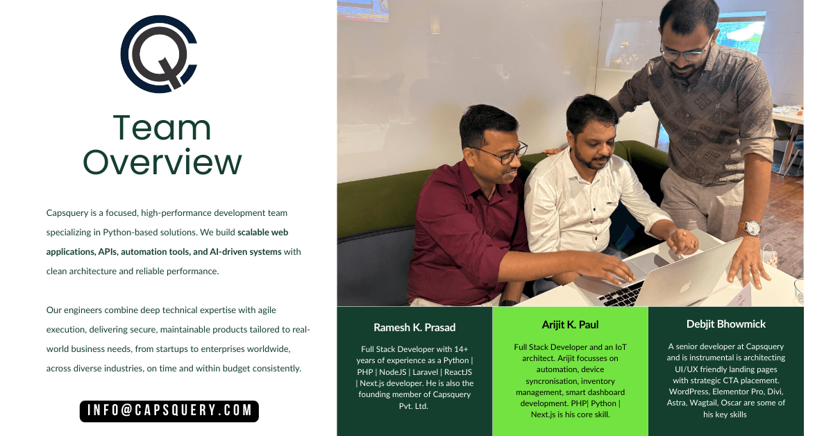 backend development with python